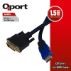 QPORT 1.5M DVI TO HDMI 24+1 CONVERTER ÇEVİRİCİ KABLO (Q-HDV)