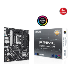 Asus Prime H810M-A-Csm Lga1851 Ddr5 6400 &Ccedil;Ift M2 Usb3.2 Aura Rgb Matx 