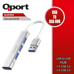 Qport 4 Port Usb To Usb &Ccedil;Oklayici (Q-Uc204)