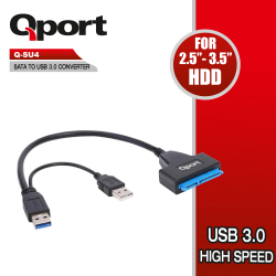 Qport Sata To Usb3.0 &Ccedil;Evi̇ri̇ci̇ Usb G&Uuml;&Ccedil; Destekli̇ (Q-Su4)