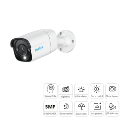 Reolink P320 5Mp 2.8Mm &Ccedil;Ift Y&Ouml;N Ses Ip67 Bullet Kamera 
