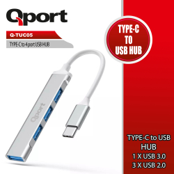 Qport 4 Port Type-C To Usb &Ccedil;Oklayici (Q-Tuc05)