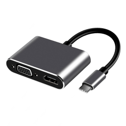 Frisby Fa-7678C Type-C - Hdmi+Vga 4Kx2K Adapter